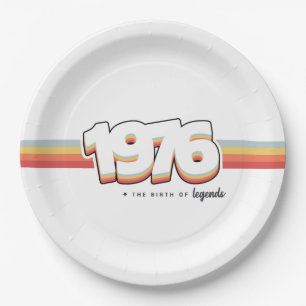 1976 The birth of legends Paper Plate
