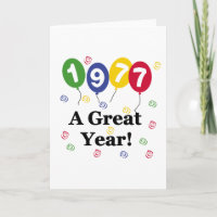 1977 A Great Year Birthday