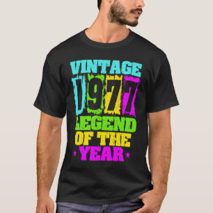 1977 Birthday Vintage 1977 & Born In 1977 Made In  T-Shirt