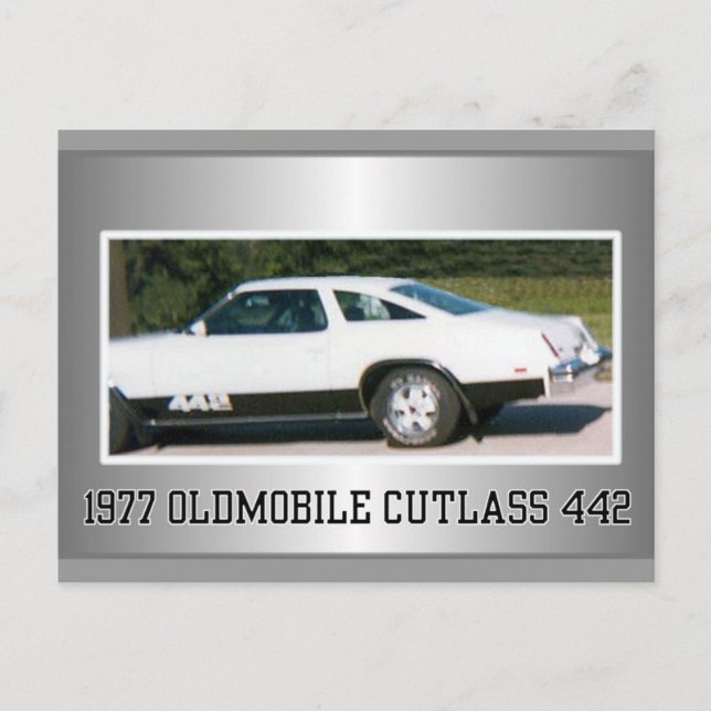 1977 Olds 442 Postcard (Front)