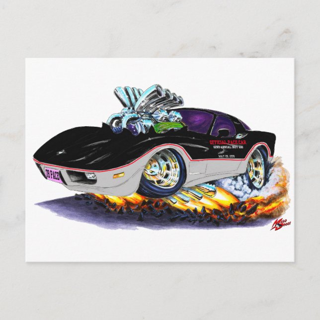 1978 Corvette Indy Pace Car Postcard (Front)