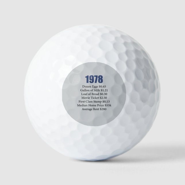 1978 GOLF BALLS (Front)