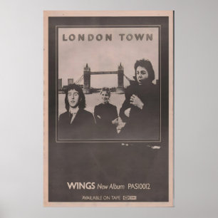 1978 Poster BEATLES - Paul McCartney and the wings