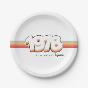 1978 The birth of legends Paper Plate