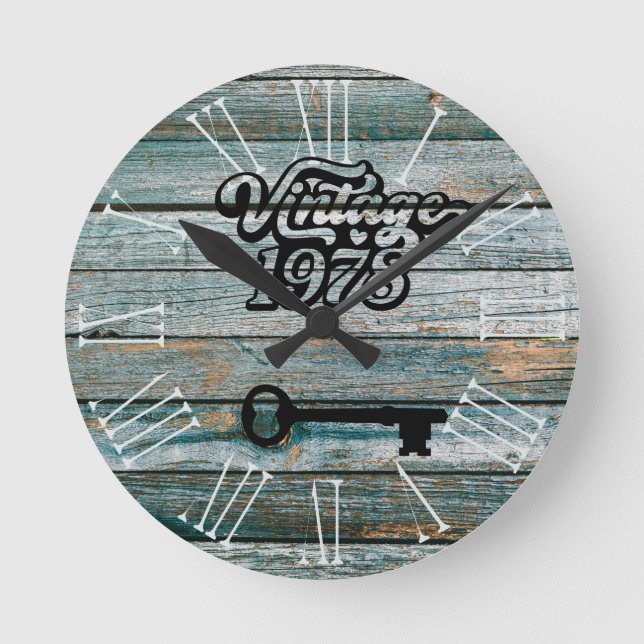 1978 Vintage Acrylic Wall Clock (Front)