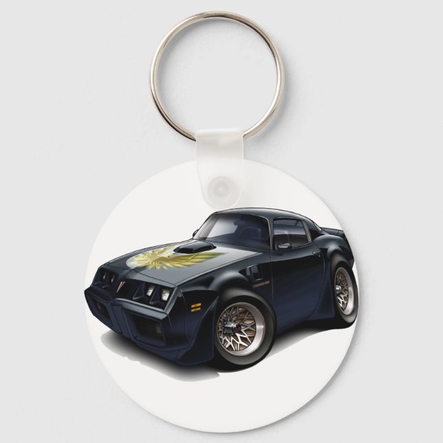 1979-81 Trans Am Black Car Keychain (Front)