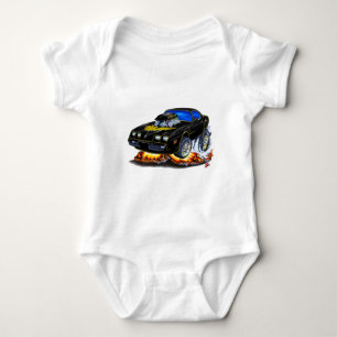1979-81 Trans Am Black-Gold Car Baby Bodysuit