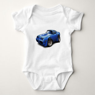 1979-81 Trans Am Blue Car Baby Bodysuit