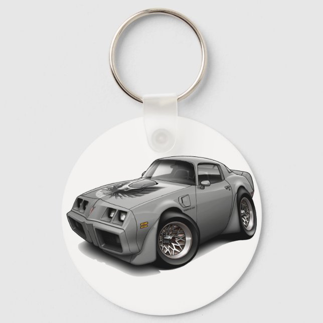 1979-81 Trans Am Grey Car Keychain (Front)