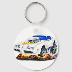 1979-81 Trans Am White Car Keychain