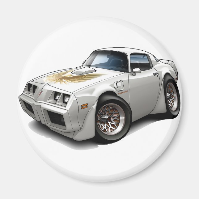 1979-81 Trans Am White Car Magnet (Front)