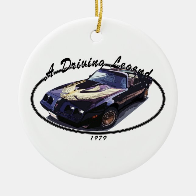 1979_firebird_black01 ceramic ornament (Front)