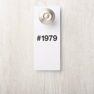 1979 Hashtag 46 Birthday Anniversary Door Hanger