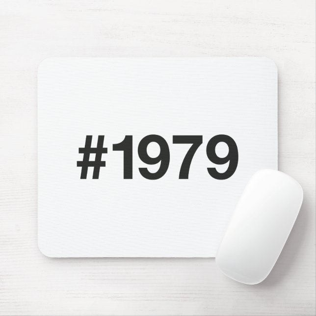 1979 Hashtag 46 Birthday Anniversary Mouse Pad (With Mouse)