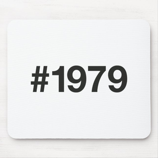 1979 Hashtag 46 Birthday Anniversary Mouse Pad (Front)