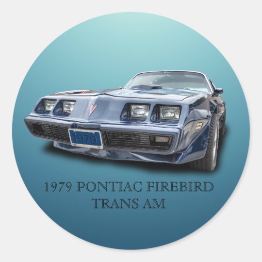 1979 PONTIAC FIREBIRD TRANS AM CLASSIC ROUND STICKER