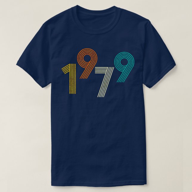 1979 Retro Birthday Vintage T-Shirt (Design Front)