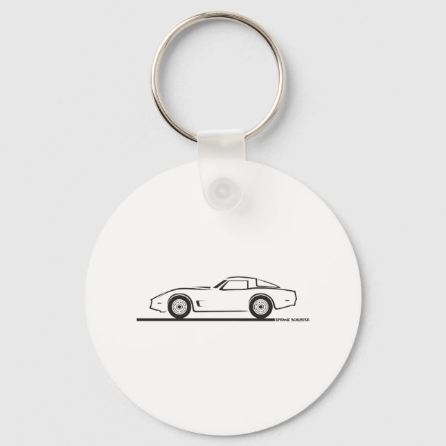 1980-82 Chevrolet Corvette Keychain (Front)
