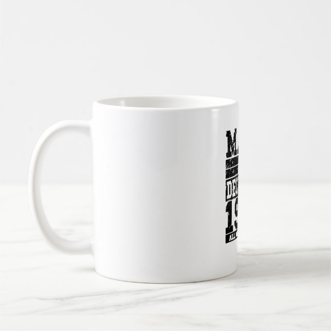 1980 Birthday December Vintage Saying Coffee Mug (Left)
