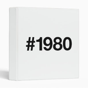 1980 Hashtag 45 Birthday Anniversary Binder