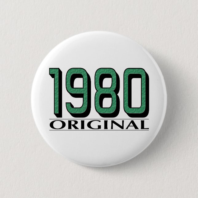 1980 Original 2 Inch Round Button (Front)