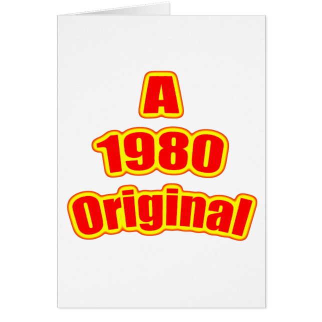 1980 rouges originaux (Devant)