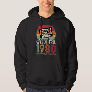 1980 Vintage Birthday Retro Men Woman Hoodie