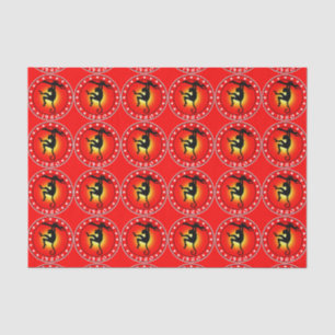 1980 Year of the Monkey Tissue Paper