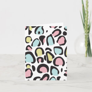 1980s Animal print pattern Holiday Card