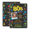 1980's Birthday Party Eighties 80's Photo Invite