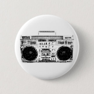 1980s Boombox 2 Inch Round Button