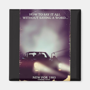 1980s car commercial magnet