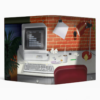 1980s Classic Office with Computer Binder