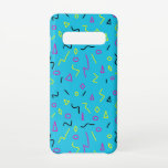 1980s Memphis Style Bright Blue Pink Yellow Retro Samsung Galaxy Case<br><div class="desc">Stand out with this funky phone case,  with it’s bright blue,  hot pink,  black,  and yellow sqiggles,  triangles,  diamonds,  and circles.</div>
