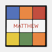 1980s Puzzle Cube Game Toy Personalized