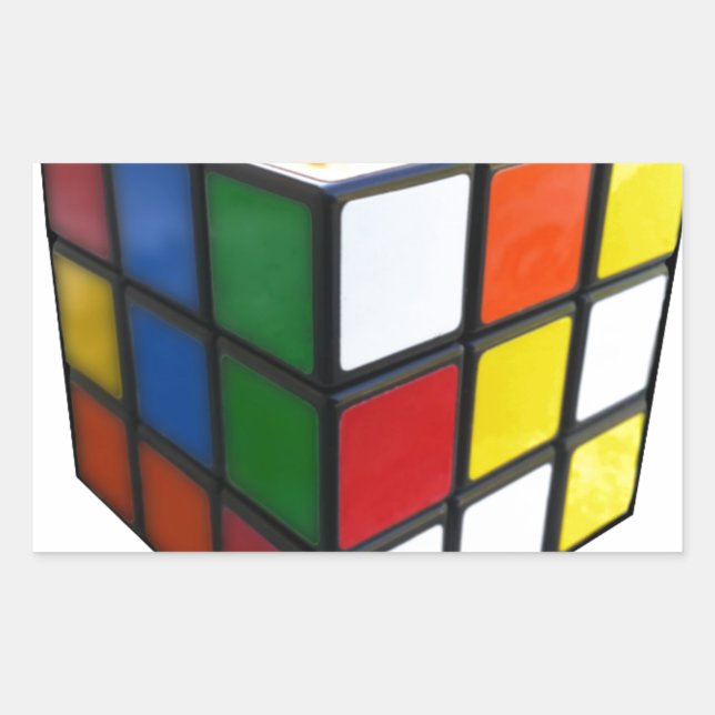 1980's Puzzle Cube Sticker (Front)