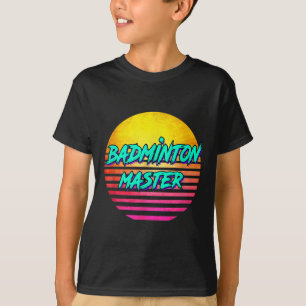 1980s Retro Badminton Master  T-Shirt