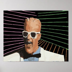 1980s Retro Max Headroom Poster