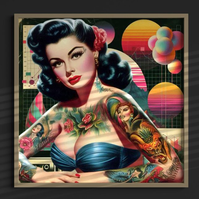 1980s Retrowave Pin-up Poster (Creator Uploaded)