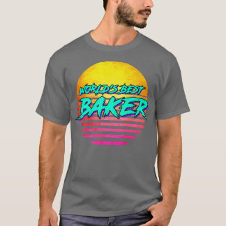 1980s Style Baking gift idea for Baker T-Shirt