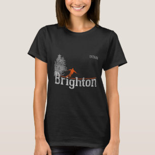 1980s Style Brighton Utah Vintage Skiing T-Shirt
