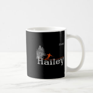 1980s Style Hailey Idaho Vintage Skiing Coffee Mug