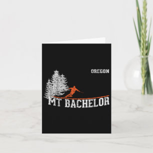 1980s Style Mt Chelor Or Vintage Skiing Card