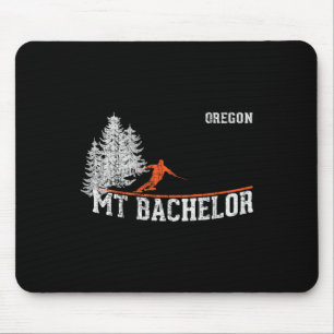 1980s Style Mt Chelor Or Vintage Skiing  Mouse Pad