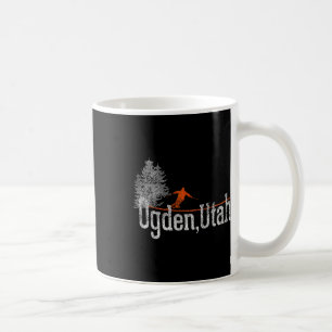 1980s Style Ogden Utah Vintage Skiing Coffee Mug