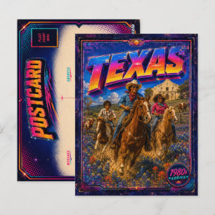 1980s Texas Postcard 80s Retro