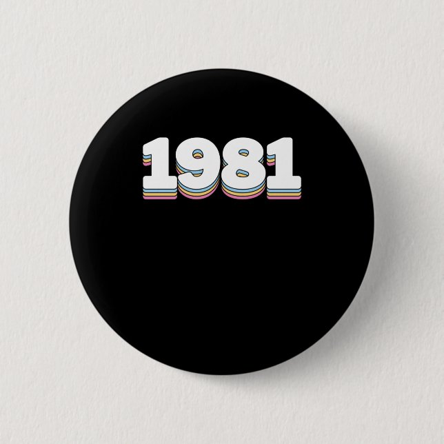 1981 3  2 INCH ROUND BUTTON (Front)