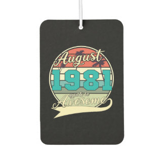 1981 August Vintage Gift Air Freshener