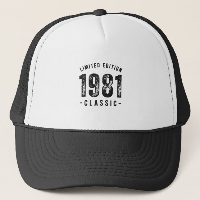 1981 Classic Birth Year Trucker Hat (Front)