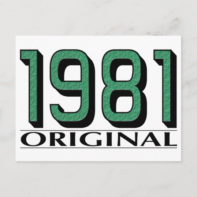 1981 Original Postcard (Front)